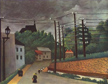 vue de Malakoff hauts de Seine 1903 Henri Rousseau post impressionnisme Naive primitivisme Peinture à l'huile